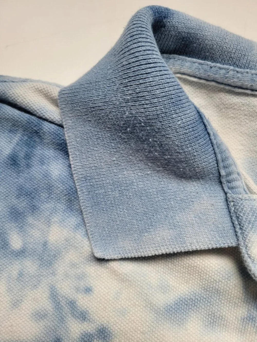 Polo Ralph Lauren polo shirt blue and white tie-dye embroidered logo Size XL